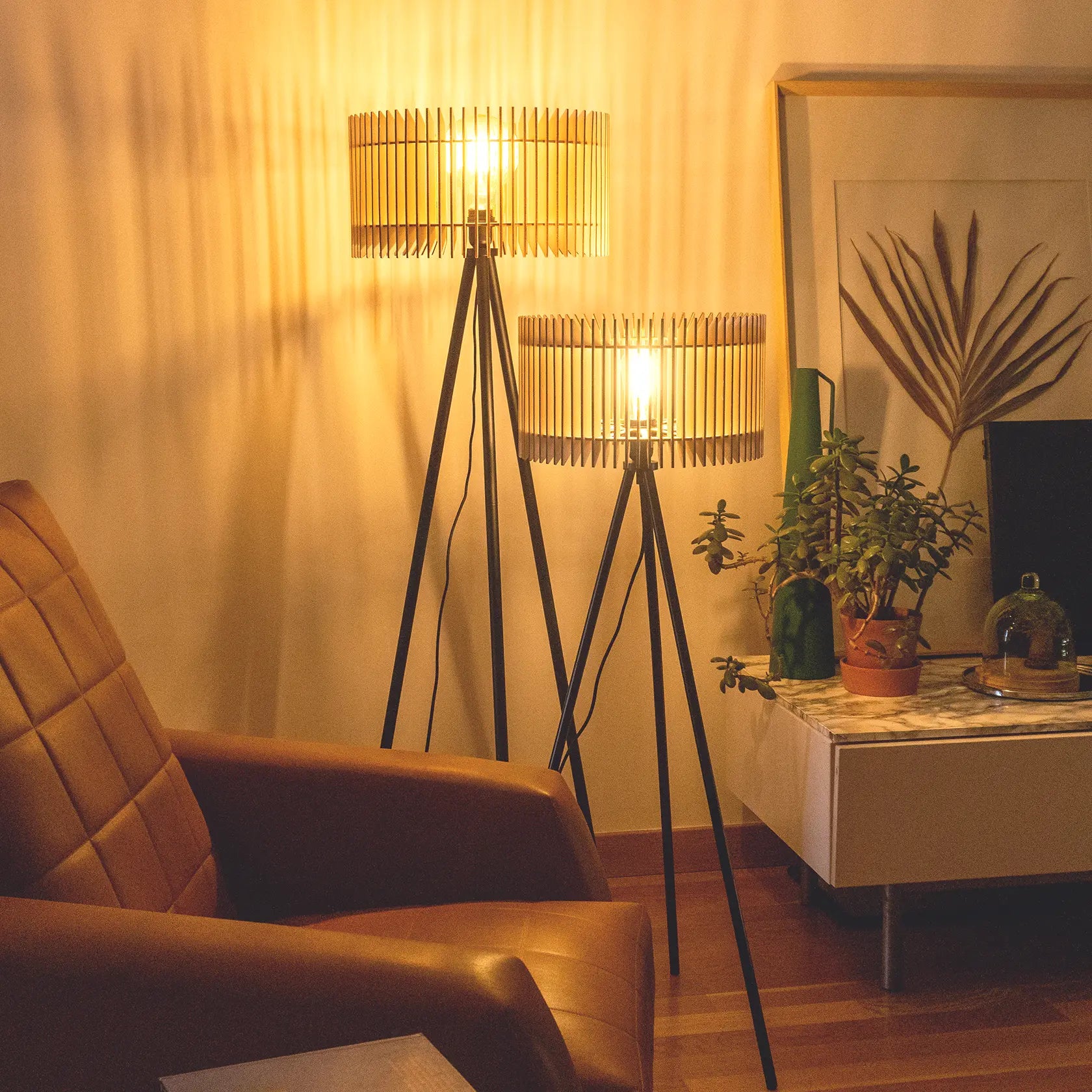 Duo Apollon | Lampadaire - Atelier Loupiote | Lampes artisanales françaises