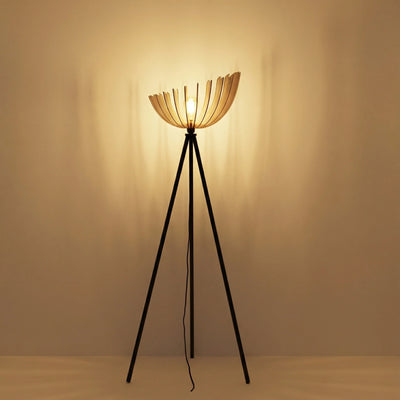 Athéna teinté Chêne | Lampadaire
