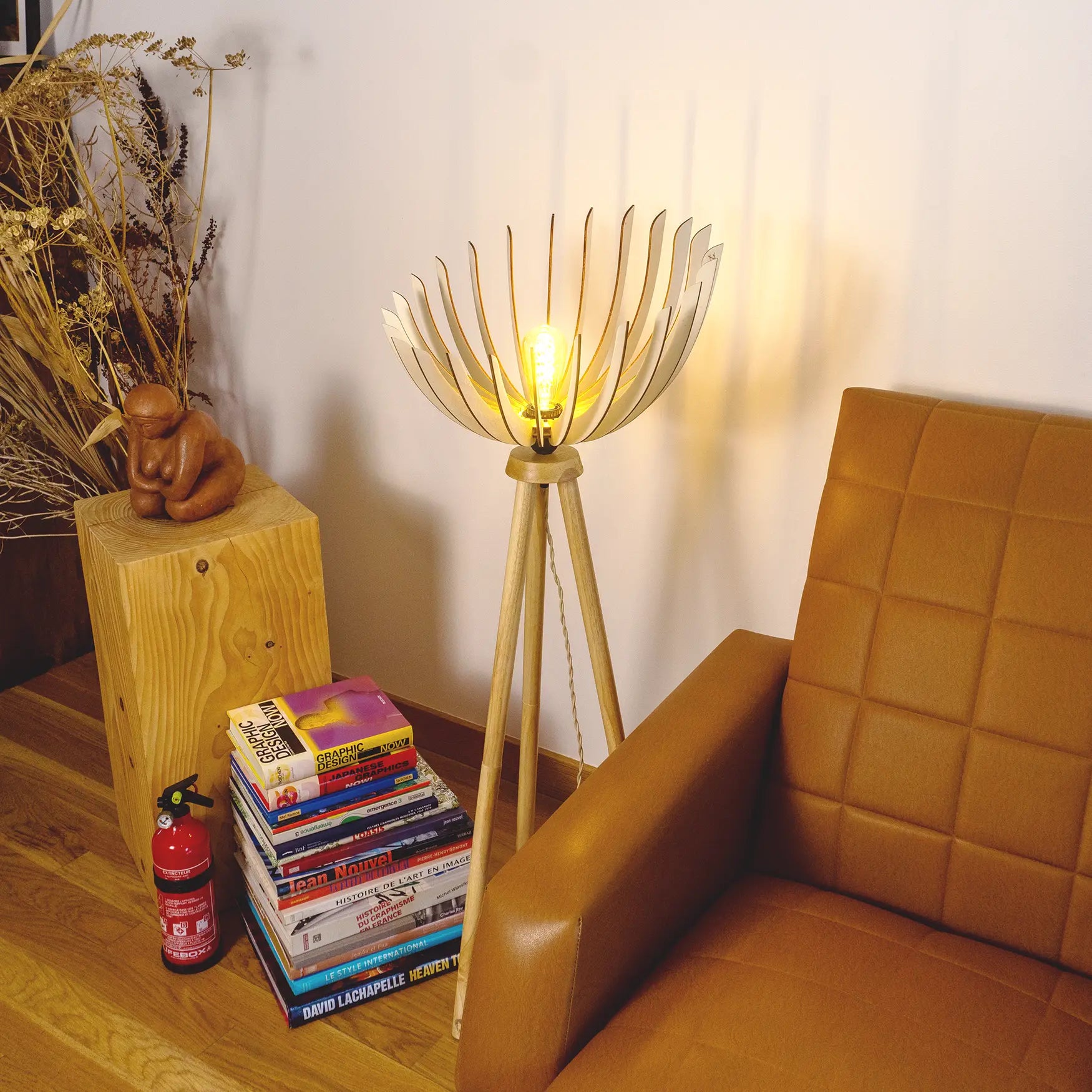 Athéna | Stehlampe - Atelier Loupiote | Handgefertigte französische Lampen