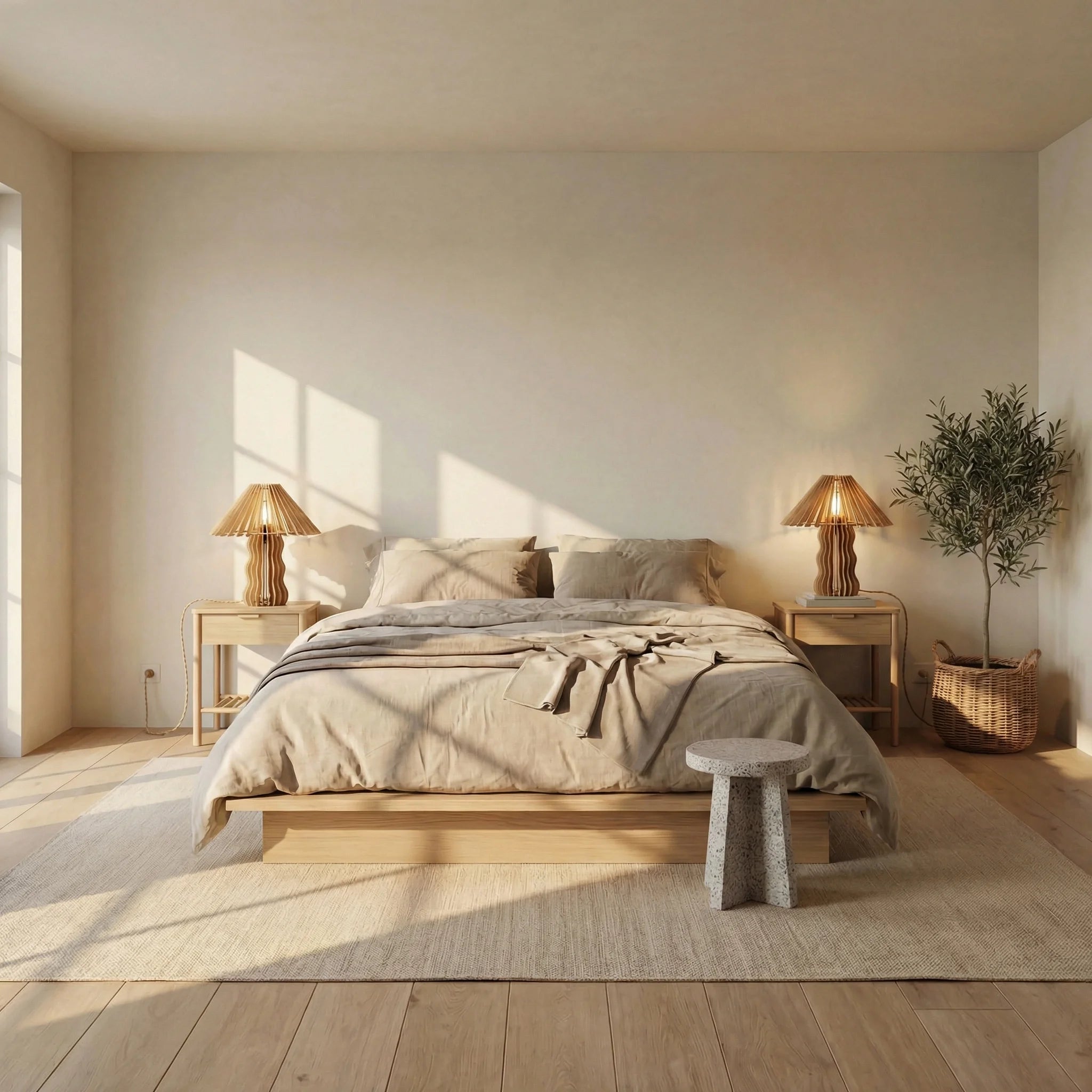 Alice teinté Chêne | Lampe à poser