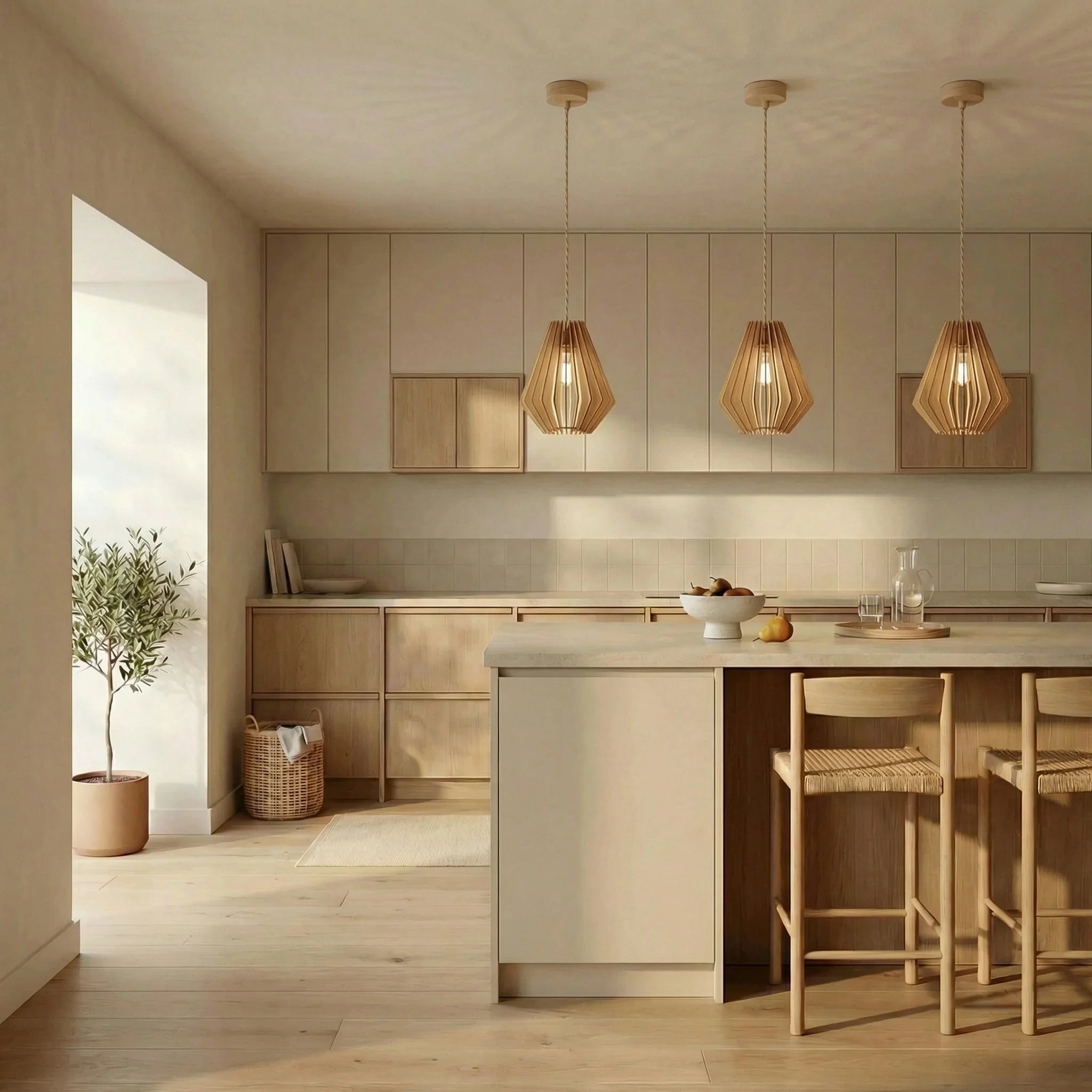 Ambre teinté Chêne | Suspension