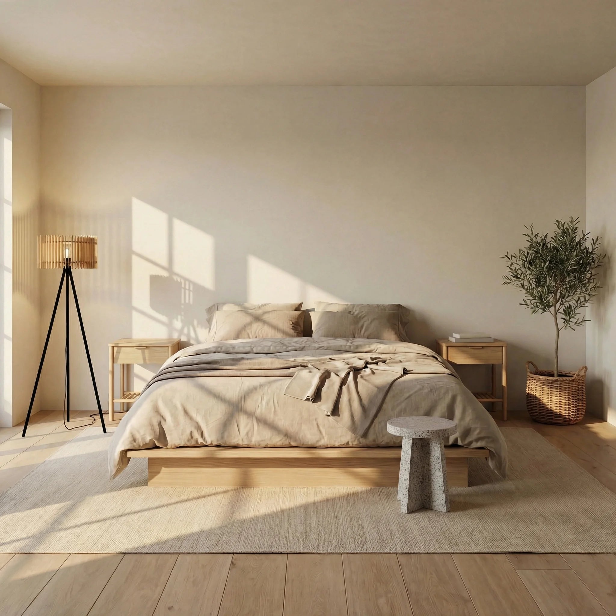 Apollon teinté Chêne | Lampadaire