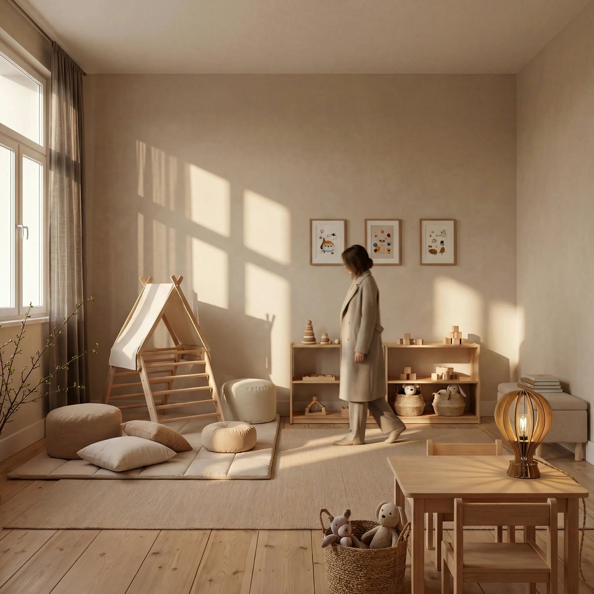 Archimède teinté Chêne | Baladeuse