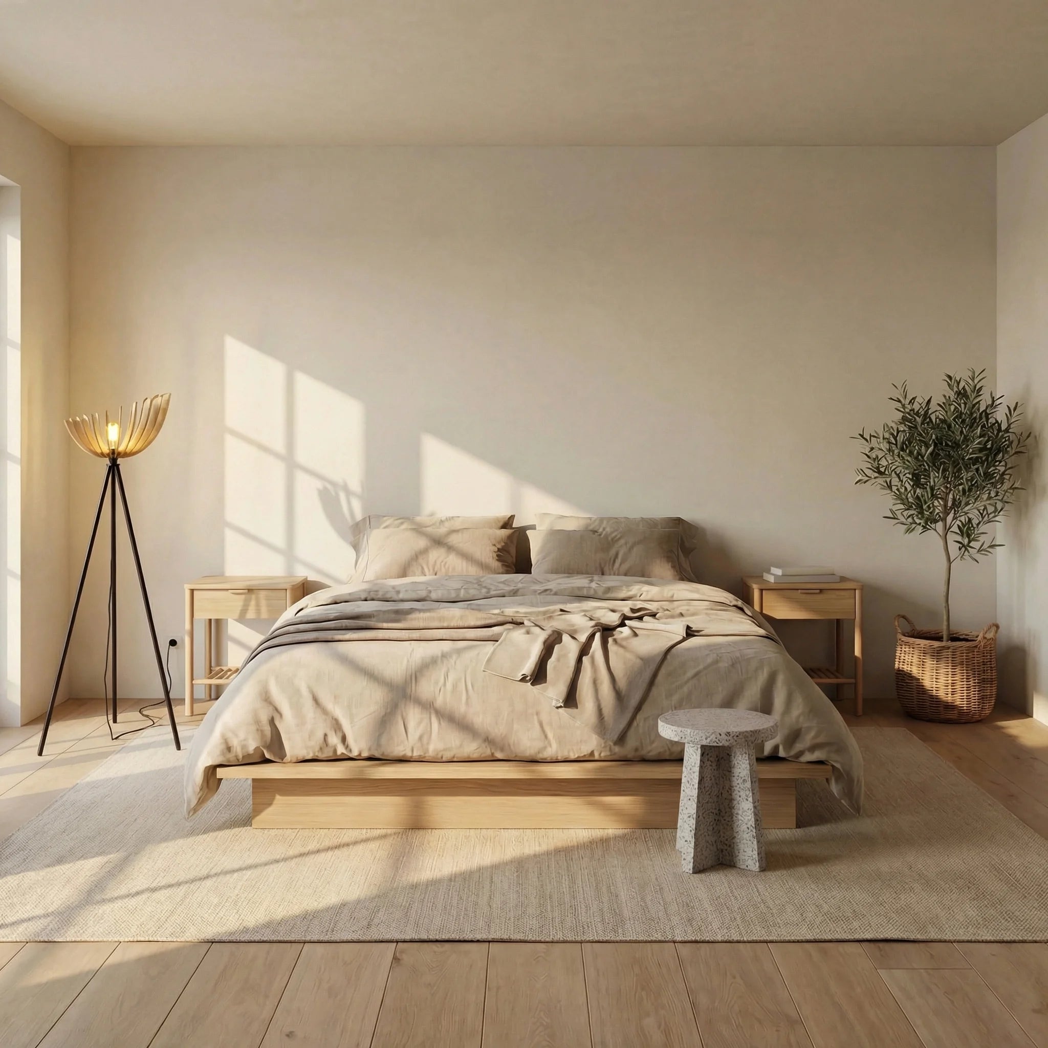 Athéna teinté Chêne | Lampadaire