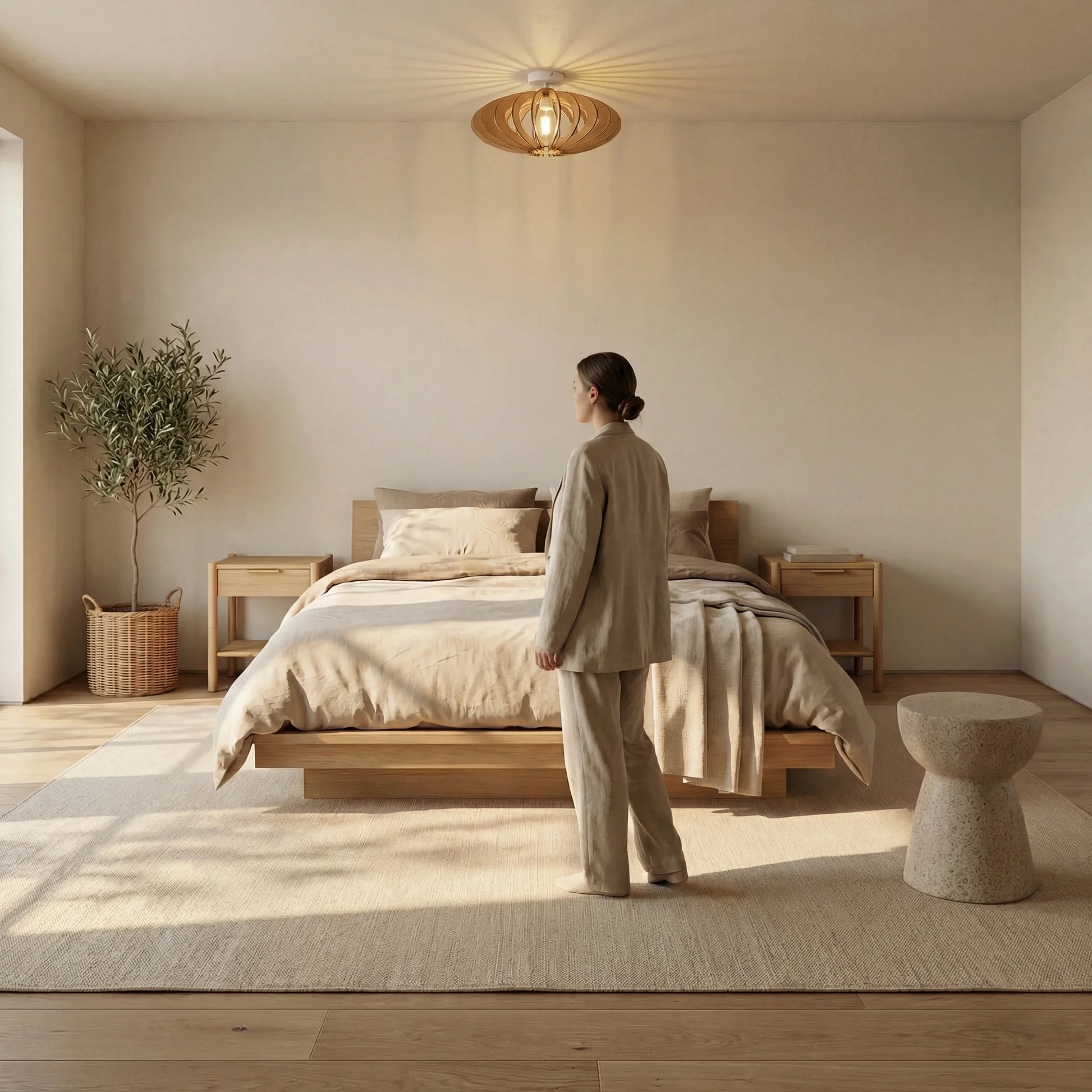 Mini Néo teinté Chêne | Plafonnier