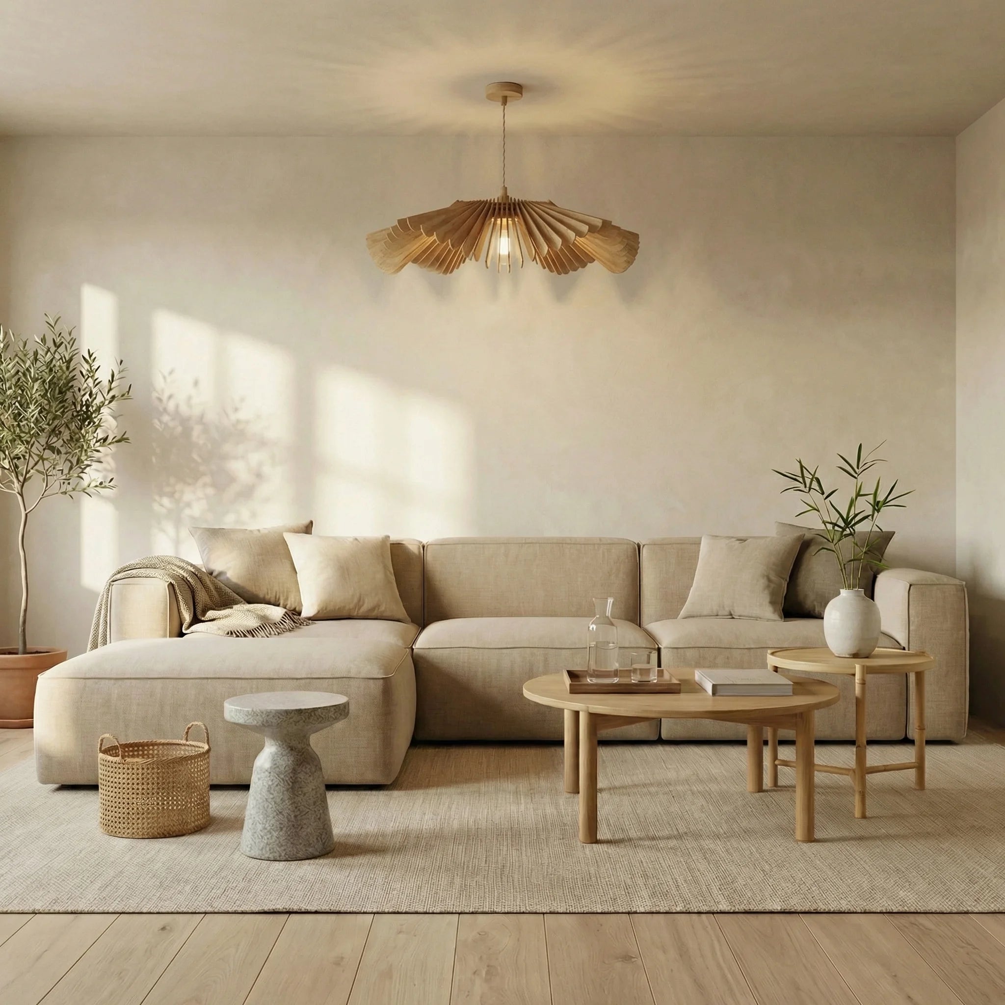 Rose teinté Chêne | Suspension