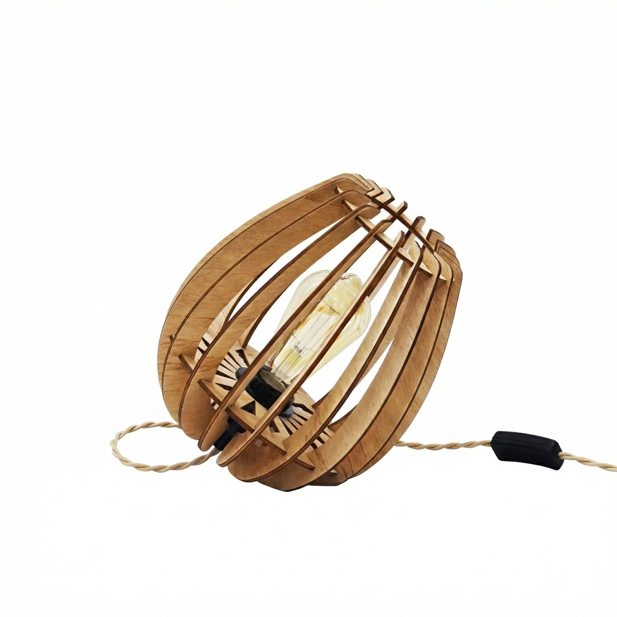 Atome teinté Chêne | Lampe à poser