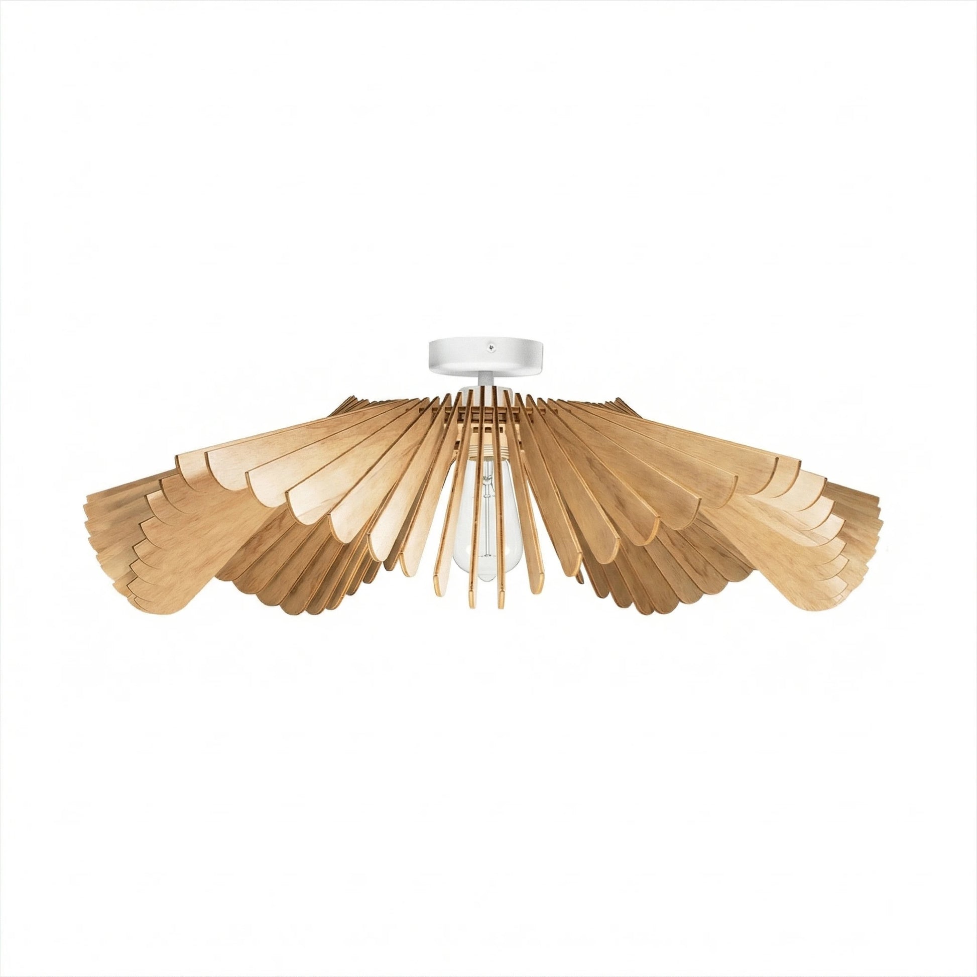 Rose teinté Chêne | Plafonnier