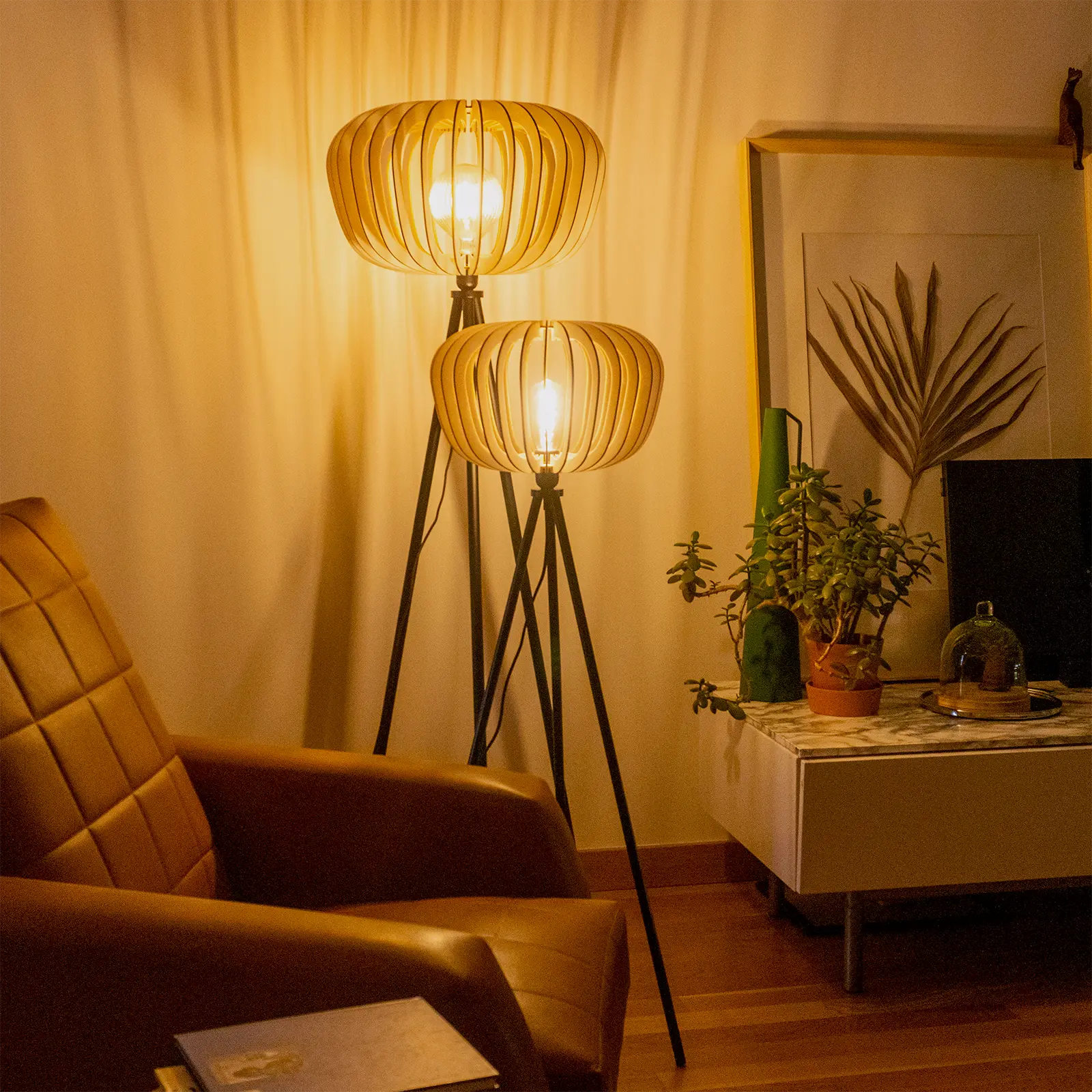 Duo Agathe | Lampadaire - Atelier Loupiote | Lampes artisanales françaises
