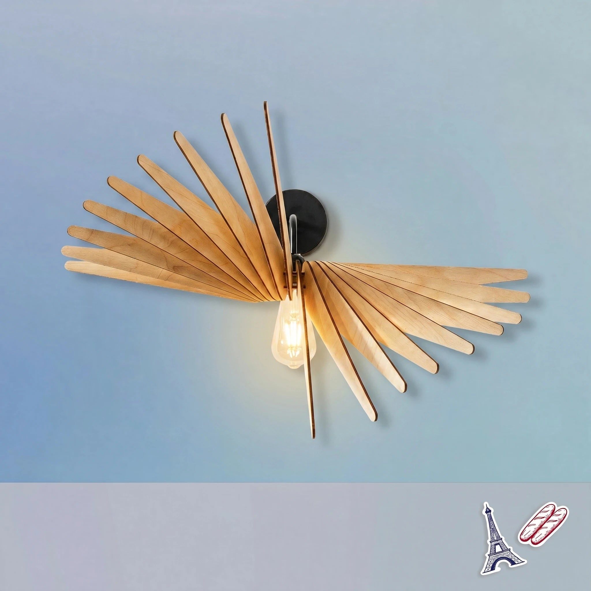 Albatros teinté Chêne | Applique