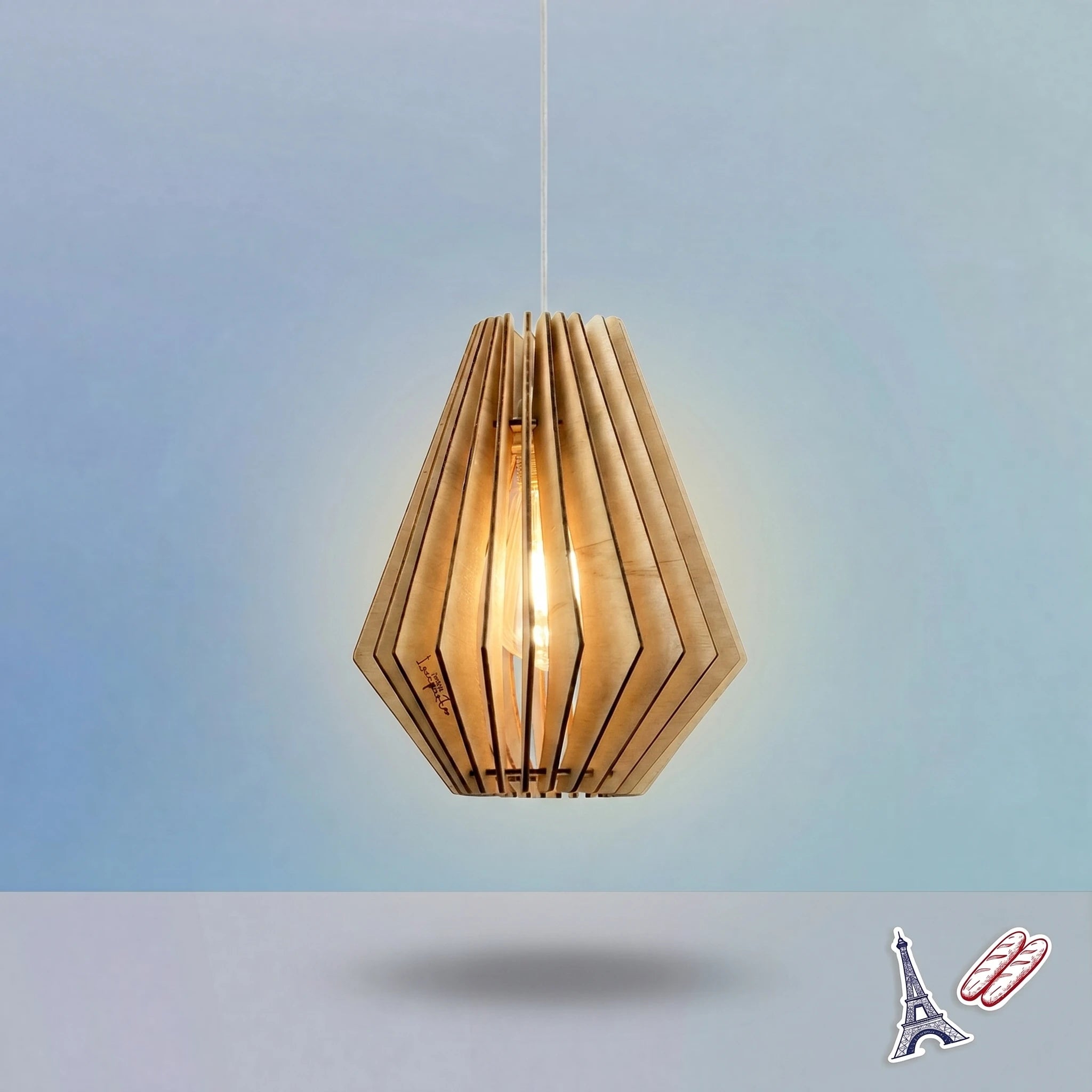 Ambre teinté Chêne | Suspension