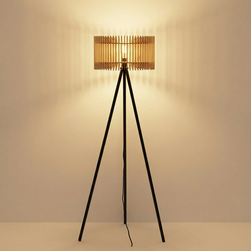Apollon teinté Chêne | Lampadaire