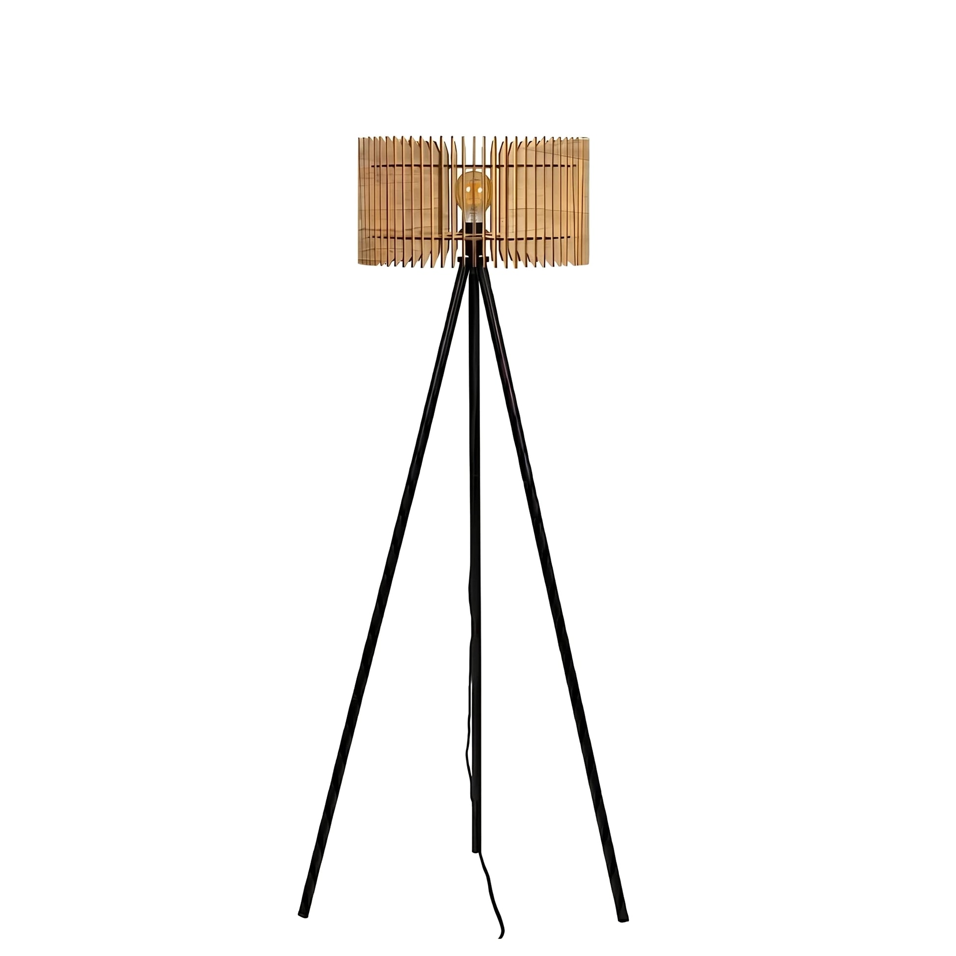 Apollon teinté Chêne | Lampadaire