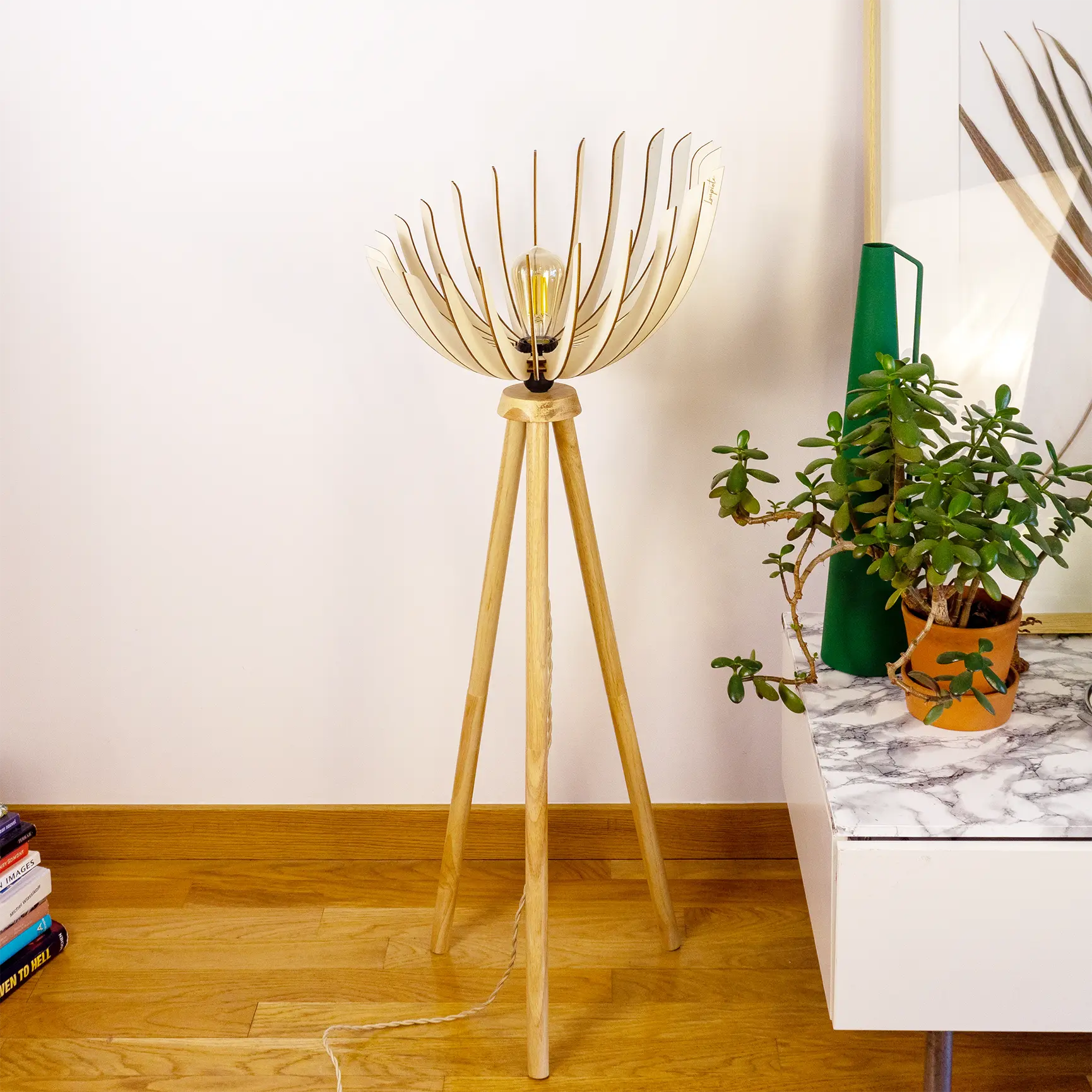 Athéna | Stehlampe - Atelier Loupiote | Handgefertigte französische Lampen