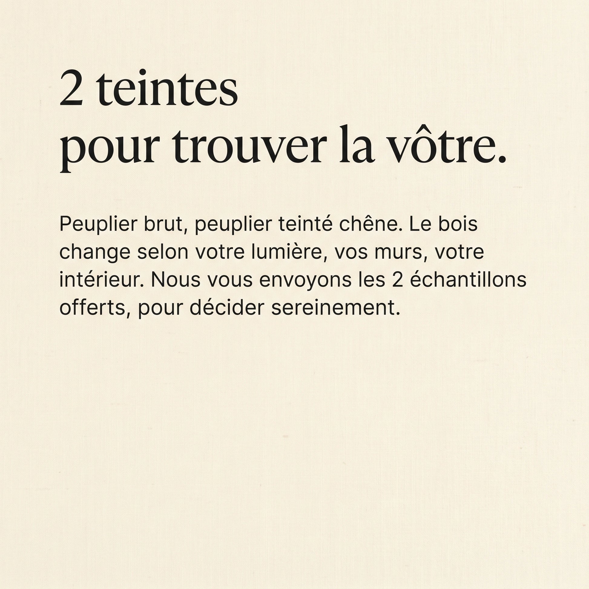 Découverte Duo | Kit d'échantillons bois