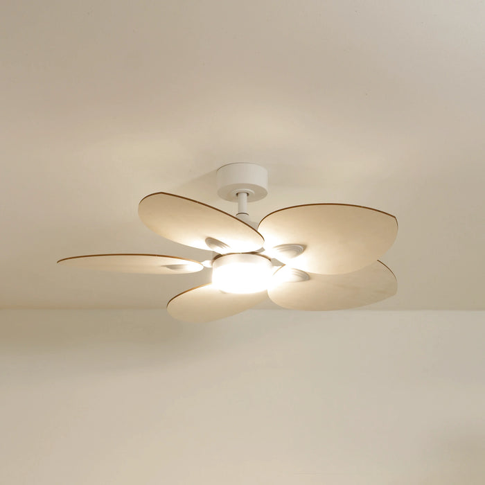 Dahlia ventilateur de plafond en bois