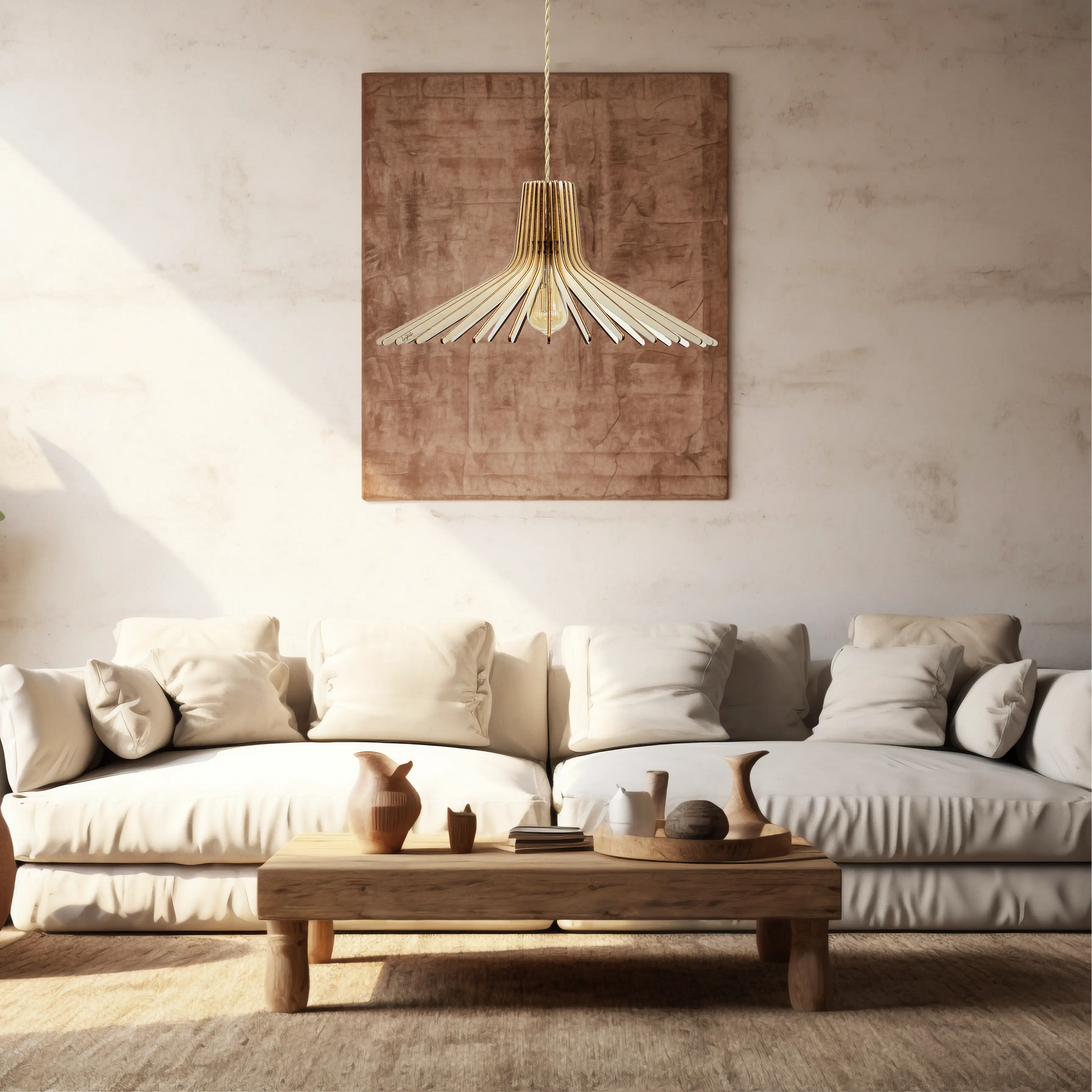 Azur | Suspension - Atelier Loupiote | Lampes artisanales françaises