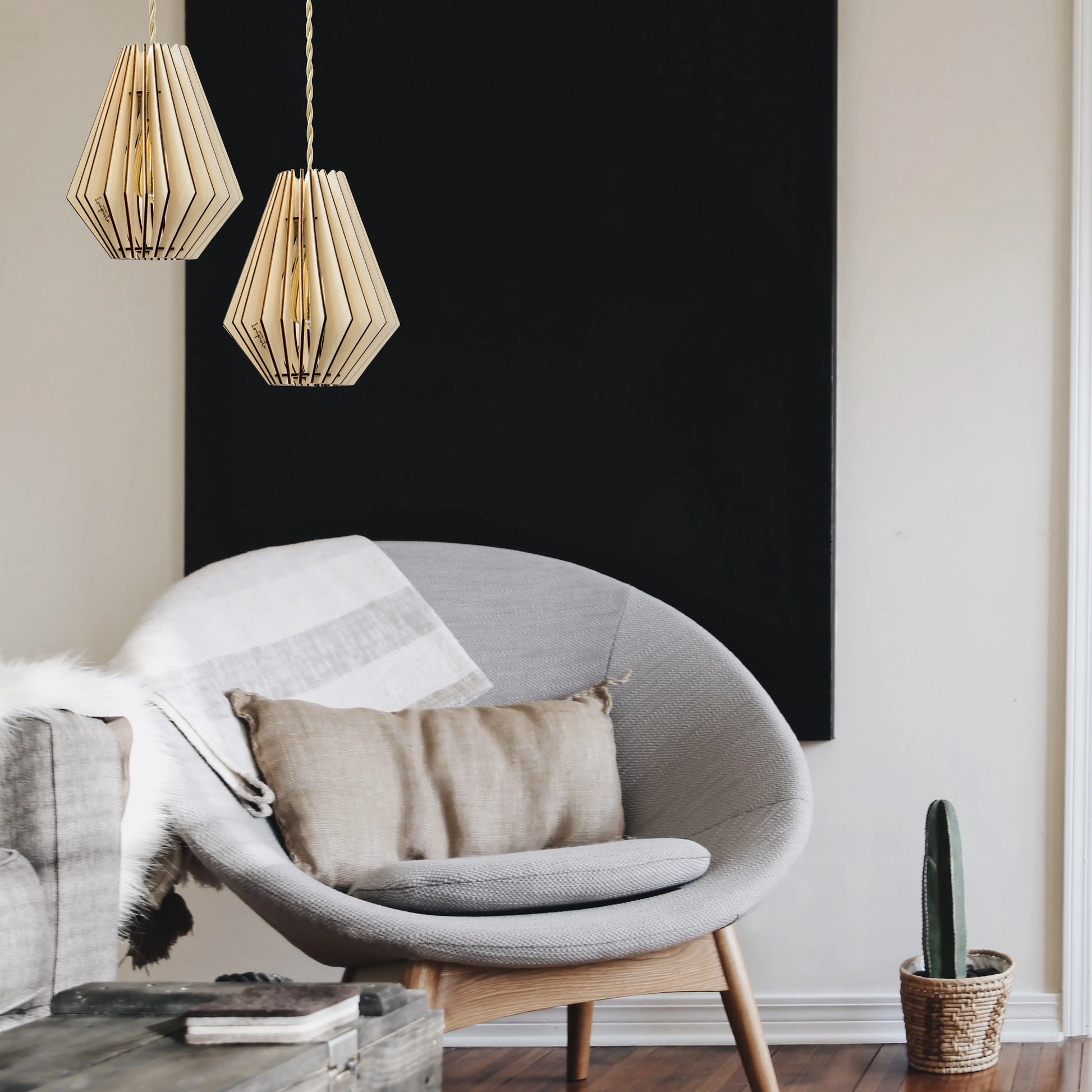 Ambre | Suspension - Atelier Loupiote | Lampes artisanales françaises