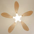 Libellule teinté Chêne | Ventilateur de plafond