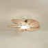 Lotus teinté Chêne | Ventilateur de plafond