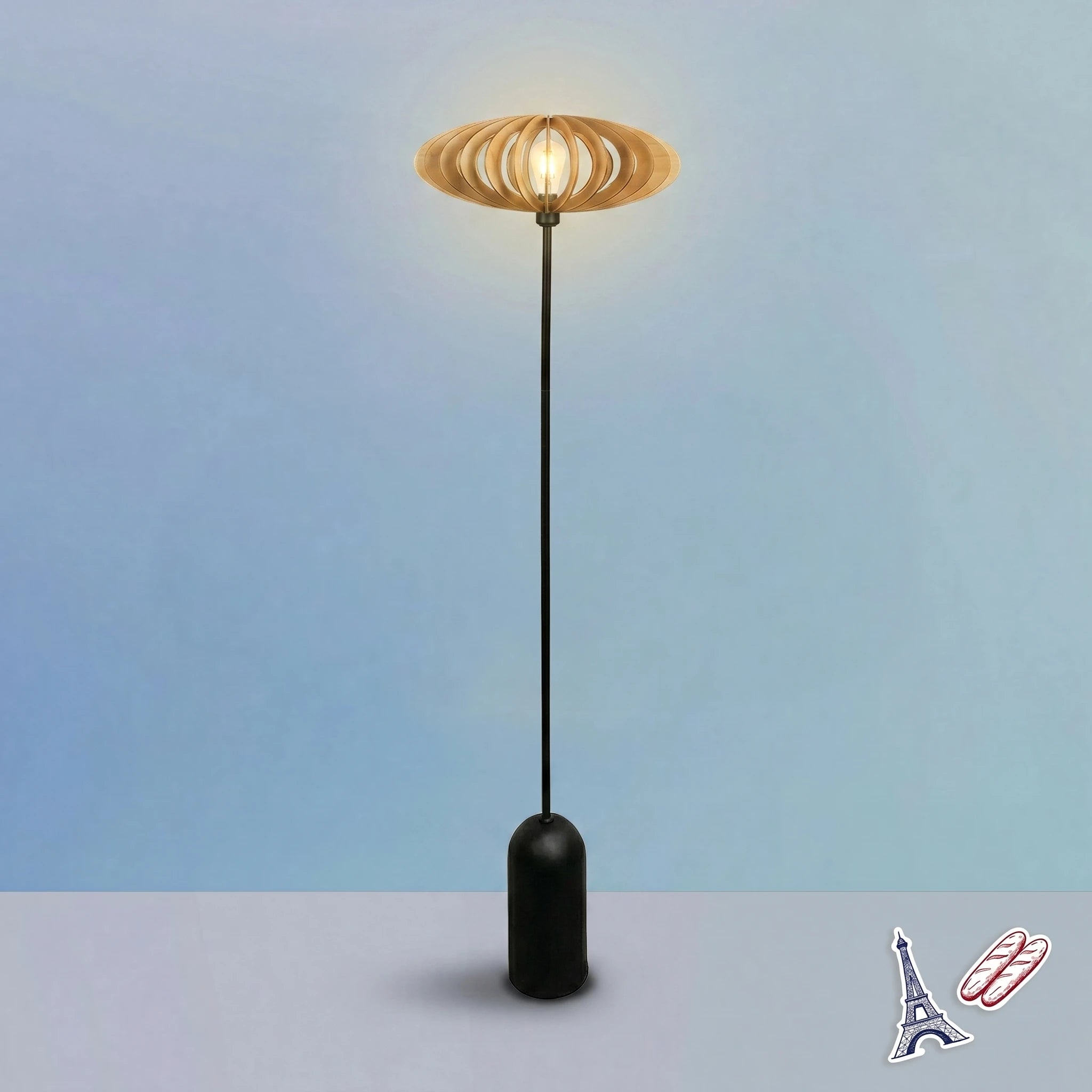Mini Néo teinté Chêne | Lampadaire
