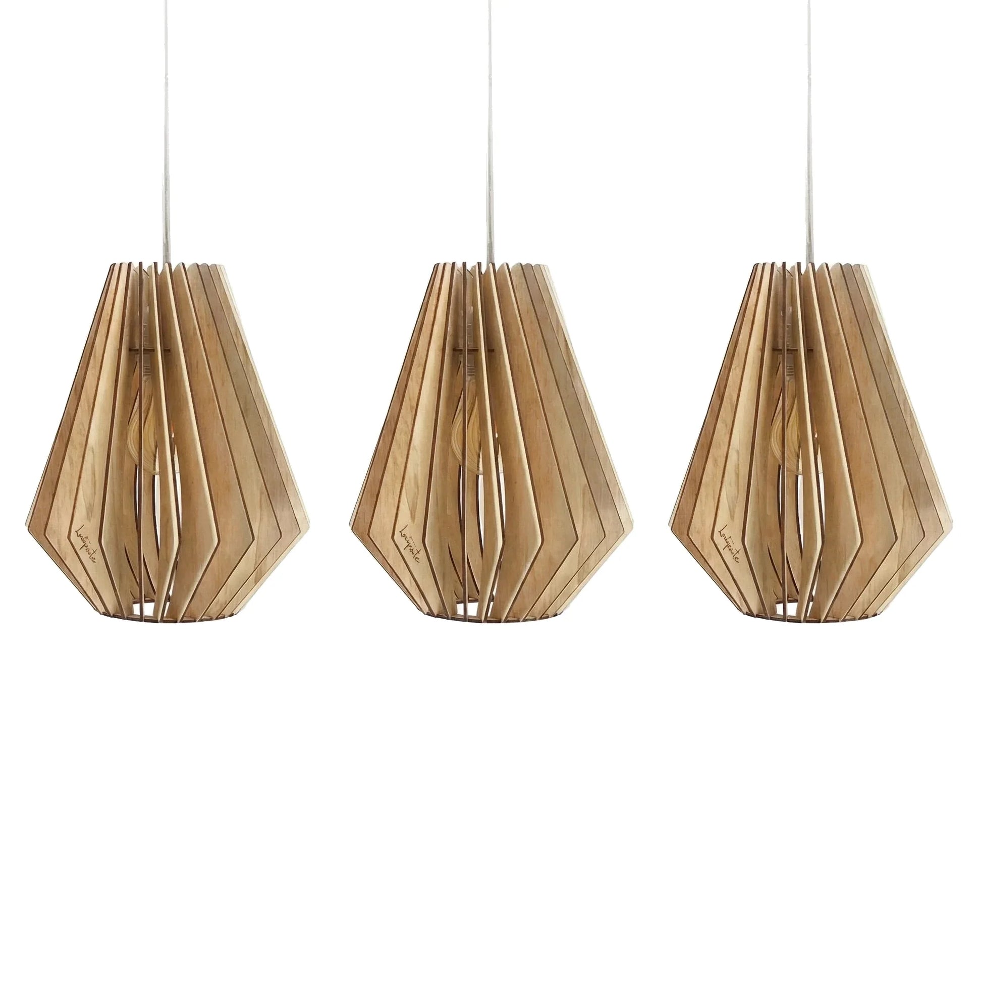 Trio Ambre teinté Chêne