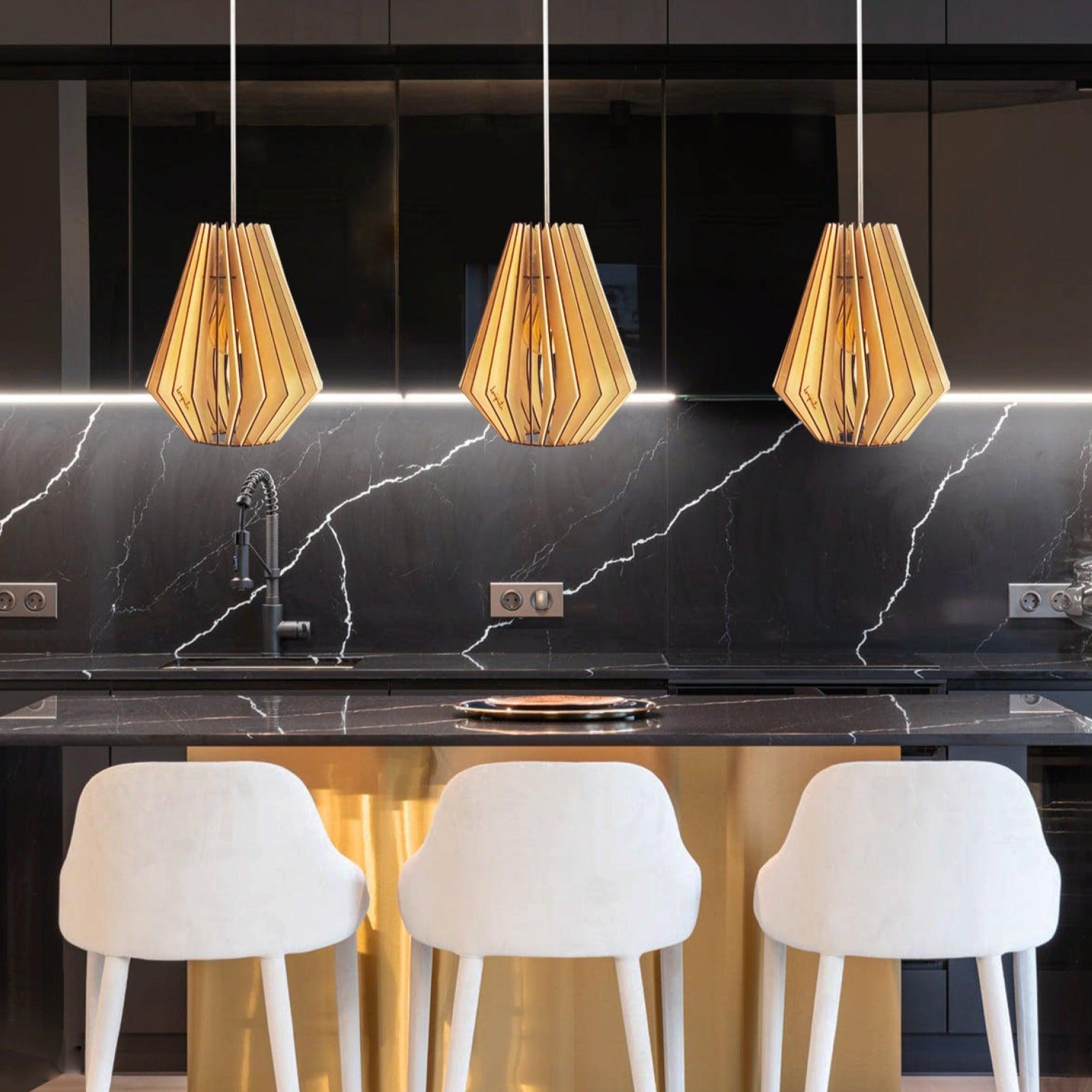 Ambre | Suspension - Atelier Loupiote | Lampes artisanales françaises