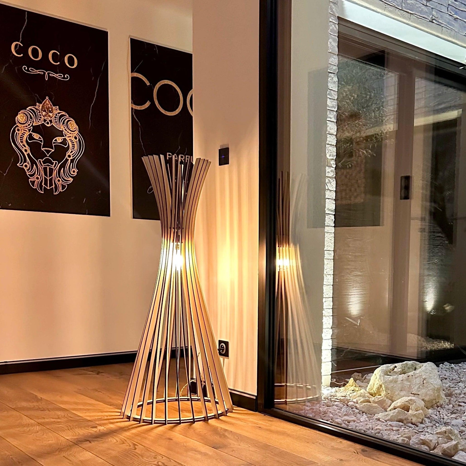 TIPI | Lampadaire - Atelier Loupiote | Lampes artisanales françaises