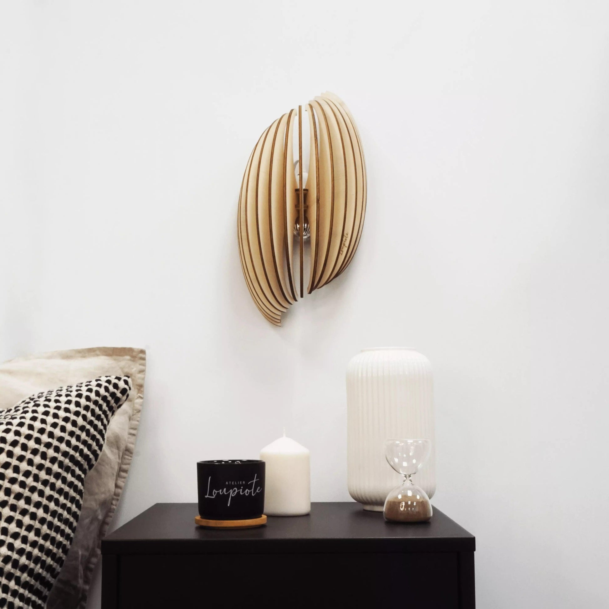 Assia | Applique - Atelier Loupiote | Lampes artisanales françaises
