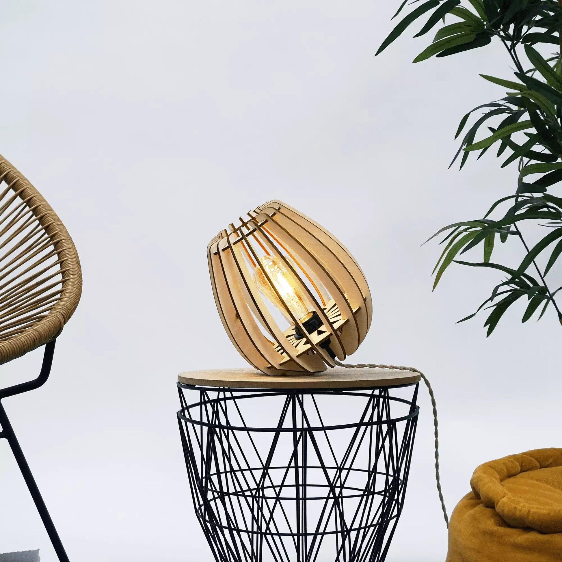 Atome | Lampe à poser - Atelier Loupiote | Lampes artisanales françaises